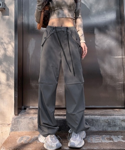 セール】ワークテイスト切替えワイドパンツ（その他パンツ）｜LADY