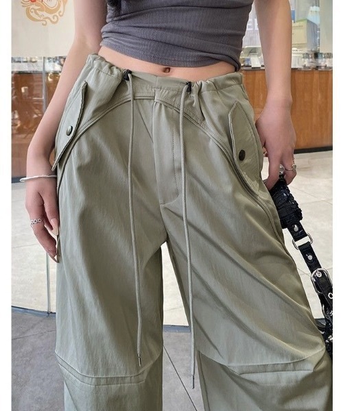 セール】ワークテイスト切替えワイドパンツ（その他パンツ）｜LADY