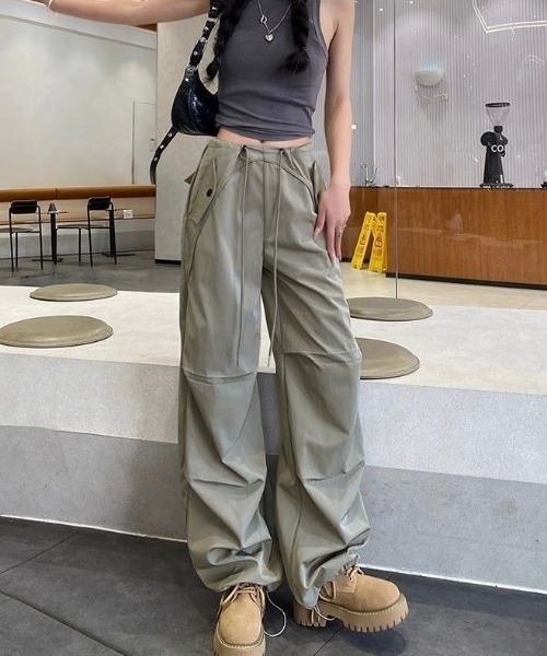 セール】ワークテイスト切替えワイドパンツ（その他パンツ）｜LADY