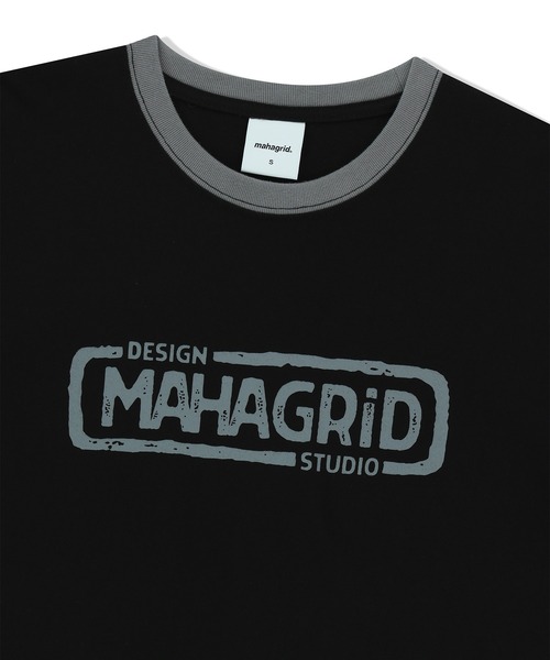 tシャツ 「mahagrid/マハグリッド」 BANNER LOGO LAYERED LS TEE/バナーロゴレイヤード ロンTEE レディース メン BANNER LOGO LAYERED LS TEE - mahagrid | 60% - Asian Fashion