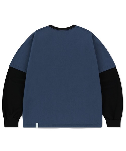 tシャツ 「mahagrid/マハグリッド」 BANNER LOGO LAYERED LS TEE/バナーロゴレイヤード ロンTEE レディース メン BANNER LOGO LAYERED LS TEE - mahagrid | 60% - Asian Fashion