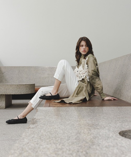 Daniella&GEMMA（ダニエラアンドジェマ）の「メニーリボンメッシュフラットシューズ（バレエシューズ・レディース・ブラック/ベージュ・36/37/38/39）」の20枚目の写真