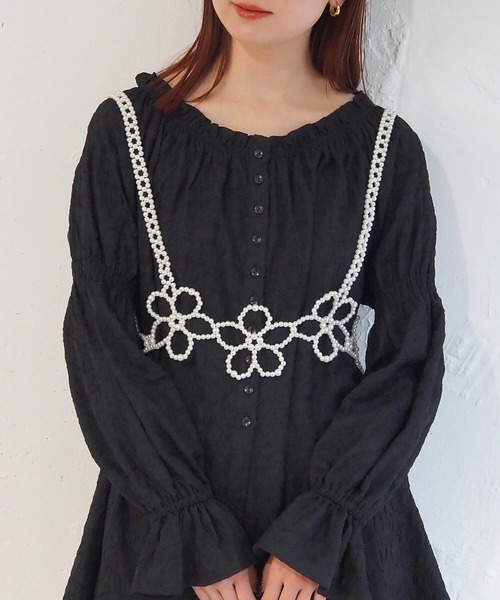 刺繍レースペプラムビスチェ キャミソール ビスチェ[品番