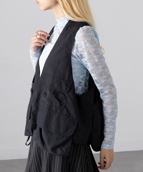 ベスト ジレ 「MAGASIN DE MODE Onjna」Short tactical vest / ショートタクティカルベスト trc レディース セール】【MAGASIN DE MODE Onjna】Short tactical vest