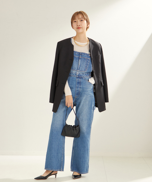 plage(プラージュ)の「SHEER C/N Tシャツ(Tシャツ/カットソー・レディース・ホワイト/ブラック・FREE)」の4枚目の写真