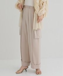 フラップポケットワイドパンツ