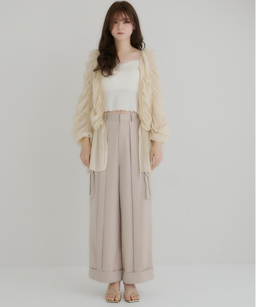 Olu.（オルドット）の「フラップポケットワイドパンツ（その他パンツ・レディース・ライトグレー/モカ/ベージュ・1/0）」の4枚目の写真