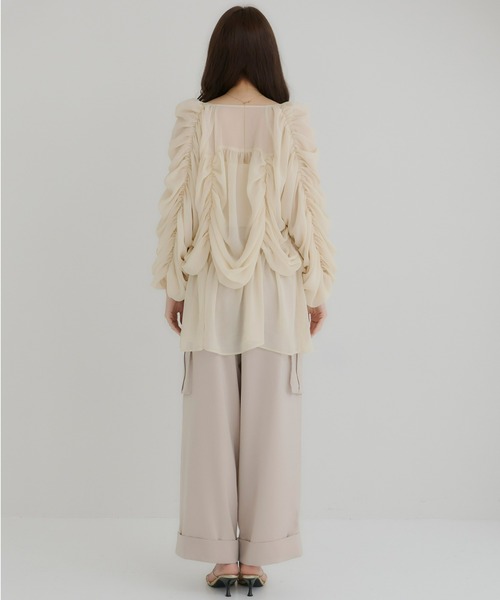 Olu.（オルドット）の「フラップポケットワイドパンツ（その他パンツ・レディース・ライトグレー/モカ/ベージュ・1/0）」の6枚目の写真