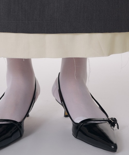 MUHET(ミュエータ)の「pencil skirt / アソートナロースカート(スカート・レディース・チャコールグレー/ネイビー・SMALL/MEDIUM)」の10枚目の写真