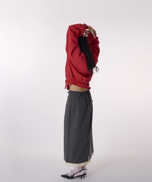 MUHET(ミュエータ)の「pencil skirt / アソートナロースカート(スカート・レディース・チャコールグレー/ネイビー・SMALL/MEDIUM)」の9枚目の写真