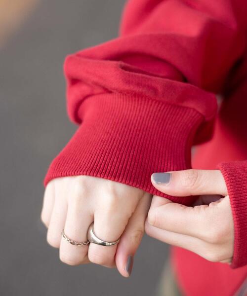 WEGO（ウィゴー）の「WEGO/カレッジロゴビッグダブルジップパーカー（パーカー・レディース・レッド/ホワイト/杢グレー・FREE）」の21枚目の写真