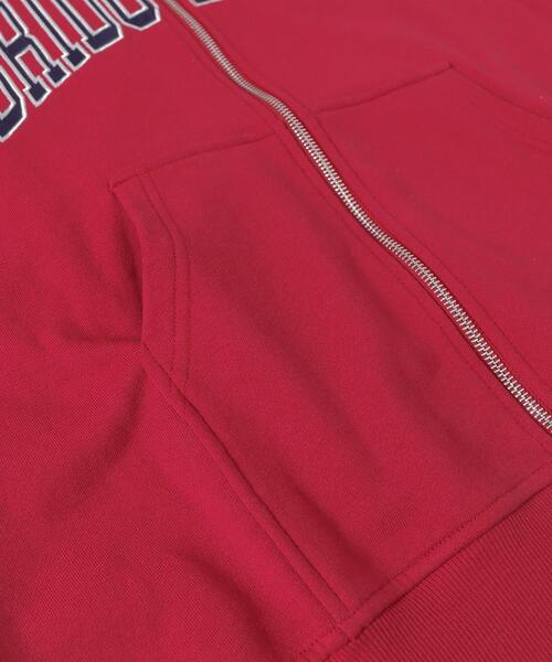 WEGO（ウィゴー）の「WEGO/カレッジロゴビッグダブルジップパーカー（パーカー・レディース・レッド/ホワイト/杢グレー・FREE）」の13枚目の写真