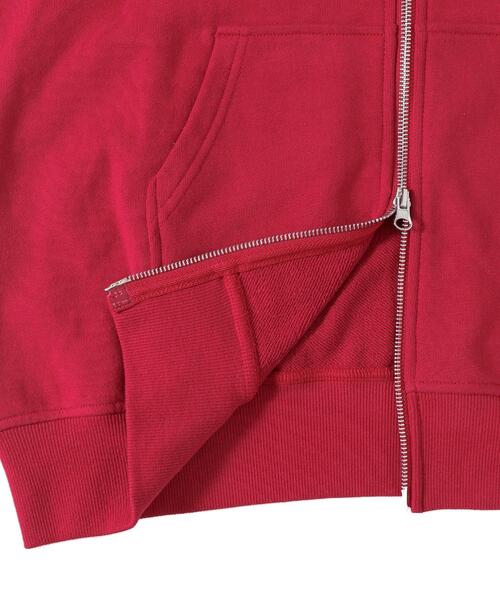 WEGO（ウィゴー）の「WEGO/カレッジロゴビッグダブルジップパーカー（パーカー・レディース・レッド/ホワイト/杢グレー・FREE）」の15枚目の写真