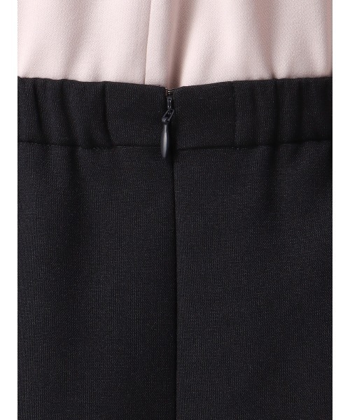 SUIT SQUARE（スーツスクエア）の「【セレモニー】フレアスカート ハンドウォッシュ スラブシャンブレー 織柄（スーツスカート・レディース・ネイビー/ライトグレー・38(9号)/40(11号)/36(7号)）」の13枚目の写真