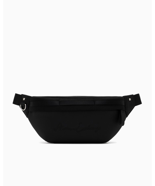 【EMPORIO ARMANI】ロゴ バイカラーボディバッグ ウエストポーチ A|X アルマーニ エクスチェンジ】シグネチャーロゴ ボディバッグ