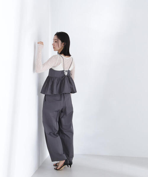 NATURAL BEAUTY BASIC(ナチュラルビューティーベーシック)の「◇クロップドキャミソール(キャミソール・レディース・チャコールグレー/ピンク・FREE)」の11枚目の写真