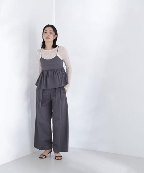 NATURAL BEAUTY BASIC(ナチュラルビューティーベーシック)の「◇クロップドキャミソール(キャミソール・レディース・チャコールグレー/ピンク・FREE)」の13枚目の写真