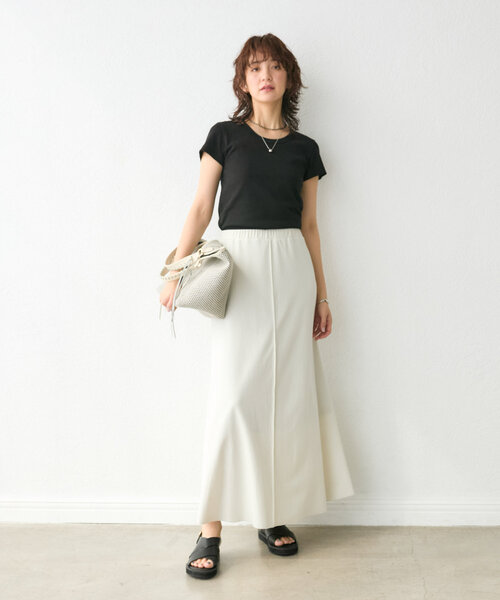 RIVE DROITE（リヴドロワ）の「【実用性抜群】CITY BASKET-ジップトート（ハンドバッグ・レディース・アイボリー/ブラック・FREE）」の17枚目の写真