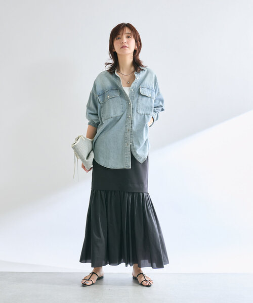 RIVE DROITE（リヴドロワ）の「【実用性抜群】CITY BASKET-ジップトート（ハンドバッグ・レディース・アイボリー/ブラック・FREE）」の9枚目の写真