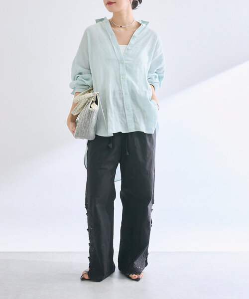 RIVE DROITE（リヴドロワ）の「【実用性抜群】CITY BASKET-ジップトート（ハンドバッグ・レディース・アイボリー/ブラック・FREE）」の5枚目の写真