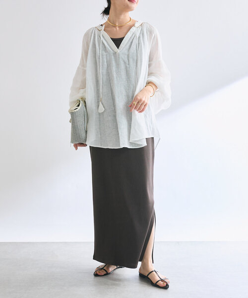 RIVE DROITE（リヴドロワ）の「【実用性抜群】CITY BASKET-ジップトート（ハンドバッグ・レディース・アイボリー/ブラック・FREE）」の10枚目の写真