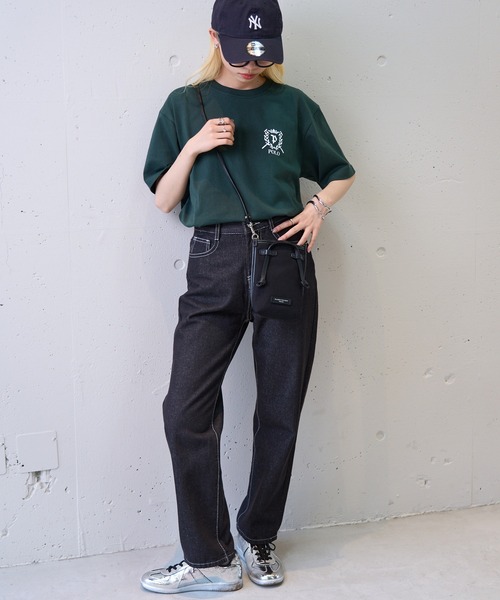 POLO BCS(ポロ ビーシーエス)の「【POLO BCS】ZOZO限定 One point POLO laurel tee ワンポイントポロTee(Tシャツ/カットソー・レディース・グリーン/ピンク/ネイビー/ホワイト/ブラック・XS/XL/L/M/S)」の15枚目の写真