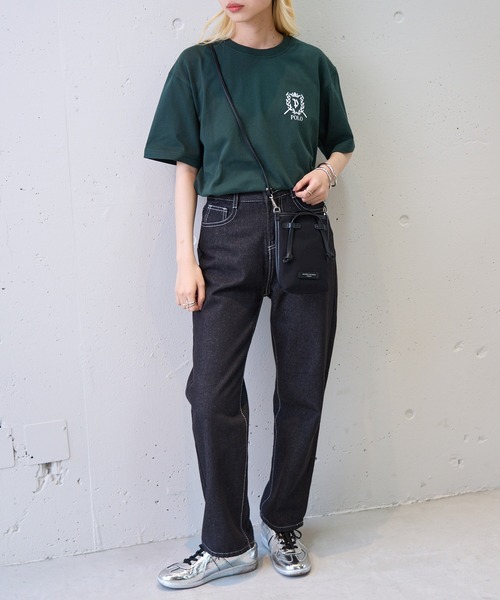 POLO BCS(ポロ ビーシーエス)の「【POLO BCS】ZOZO限定 One point POLO laurel tee ワンポイントポロTee(Tシャツ/カットソー・レディース・グリーン/ピンク/ネイビー/ホワイト/ブラック・XS/XL/L/M/S)」の14枚目の写真