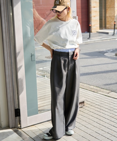 POLO BCS(ポロ ビーシーエス)の「【POLO BCS】ZOZO限定 One point POLO laurel tee ワンポイントポロTee(Tシャツ/カットソー・レディース・グリーン/ピンク/ネイビー/ホワイト/ブラック・XS/XL/L/M/S)」の19枚目の写真