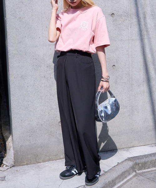 POLO BCS(ポロ ビーシーエス)の「【POLO BCS】ZOZO限定 One point POLO laurel tee ワンポイントポロTee(Tシャツ/カットソー・レディース・グリーン/ピンク/ネイビー/ホワイト/ブラック・XS/XL/L/M/S)」の7枚目の写真