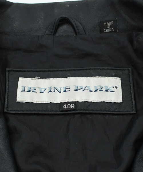 VINTAGE(ヴィンテージ)の「【ヴィンテージ古着】90’s IRVINE PARK レザージャケット(ライダースジャケット・メンズ・ブラック・40)」の11枚目の写真