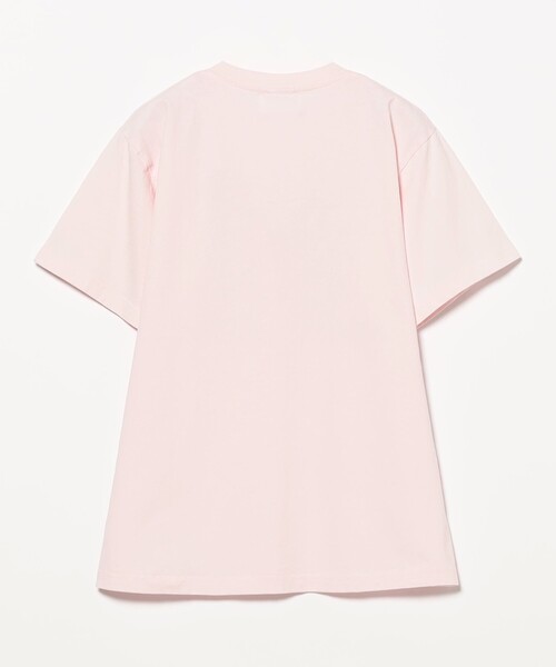 CAROLINA GLASER(カロリナ グレイサー)の「メッセージ コットン Tシャツ(Tシャツ/カットソー・レディース・ピンク/サックスブルー・MEDIUM/SMALL)」の14枚目の写真