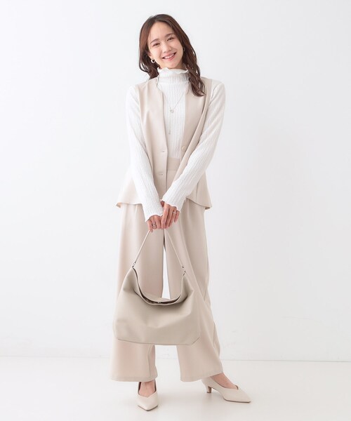 SHOO・LA・RUE(シューラルー)の「◆2WAYワンショルダーバッグ(ショルダーバッグ・レディース・アイボリー/ブラック/ナチュラル・00)」の16枚目の写真