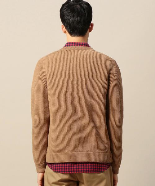 BEAUTY&YOUTH UNITED ARROWS（ビューティーアンドユースユナイテッドアローズ）の「BY アゼ編み クルーネック ジップ カーディガン◆（カーディガン/ボレロ・メンズ・ベージュ/ホワイト/ネイビー・SMALL/X-LARGE/MEDIUM/LARGE）」の15枚目の写真