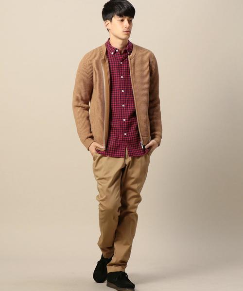 BEAUTY&YOUTH UNITED ARROWS（ビューティーアンドユースユナイテッドアローズ）の「BY アゼ編み クルーネック ジップ カーディガン◆（カーディガン/ボレロ・メンズ・ベージュ/ホワイト/ネイビー・SMALL/X-LARGE/MEDIUM/LARGE）」の22枚目の写真