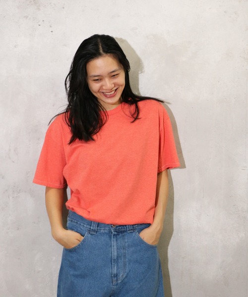 JERZEES(ジャージーズ)の「JERZEES / ジャージーズ UNISEX GARMENT DYE T-SHIRTS ガーメントダイ クルーネックTシャツ(Tシャツ/カットソー・メンズ・チャコールグレー/ターコイズブルー/クリーム/ライトグリーン/オレンジ/ブラウン・LARGE/X-LARGE/MEDIUM/SMALL)」の6枚目の写真