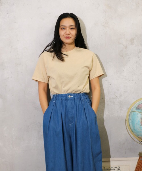 JERZEES(ジャージーズ)の「JERZEES / ジャージーズ UNISEX GARMENT DYE T-SHIRTS ガーメントダイ クルーネックTシャツ(Tシャツ/カットソー・メンズ・チャコールグレー/ターコイズブルー/クリーム/ライトグリーン/オレンジ/ブラウン・LARGE/X-LARGE/MEDIUM/SMALL)」の3枚目の写真