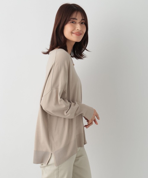 FOUND GOOD（ファウンドグッド）の「14Gキレイナポンチョニット（ニット/セーター・レディース・ブルー系2/グリーン系2/ベージュ/ブラック・L/M/S）」の2枚目の写真