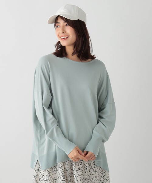 FOUND GOOD（ファウンドグッド）の「14Gキレイナポンチョニット（ニット/セーター・レディース・ブルー系2/グリーン系2/ベージュ/ブラック・L/M/S）」の22枚目の写真