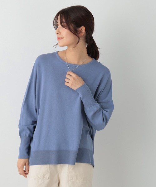 FOUND GOOD（ファウンドグッド）の「14Gキレイナポンチョニット（ニット/セーター・レディース・ブルー系2/グリーン系2/ベージュ/ブラック・L/M/S）」の18枚目の写真