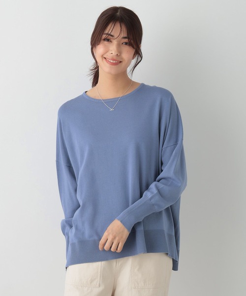 FOUND GOOD（ファウンドグッド）の「14Gキレイナポンチョニット（ニット/セーター・レディース・ブルー系2/グリーン系2/ベージュ/ブラック・L/M/S）」の16枚目の写真