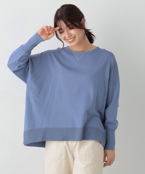 FOUND GOOD（ファウンドグッド）の「14Gキレイナポンチョニット（ニット/セーター・レディース・ブルー系2/グリーン系2/ベージュ/ブラック・L/M/S）」の17枚目の写真