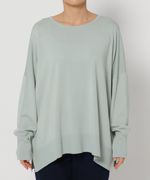 FOUND GOOD（ファウンドグッド）の「14Gキレイナポンチョニット（ニット/セーター・レディース・ブルー系2/グリーン系2/ベージュ/ブラック・L/M/S）」の19枚目の写真