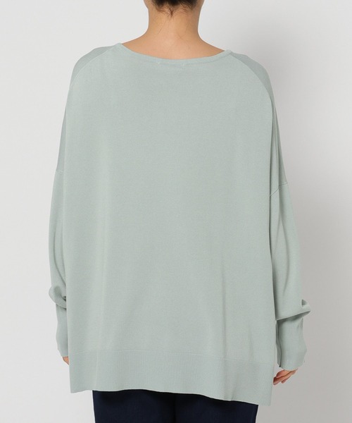 FOUND GOOD（ファウンドグッド）の「14Gキレイナポンチョニット（ニット/セーター・レディース・ブルー系2/グリーン系2/ベージュ/ブラック・L/M/S）」の9枚目の写真