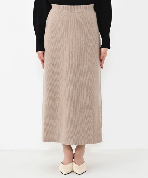 COHINA(コヒナ)の「Vネックベスト×ナロースカートニットセット 【低身長・小柄女性】(セットアップ・レディース・グレー/ベージュ/ブラック・ONE SIZE)」の7枚目の写真