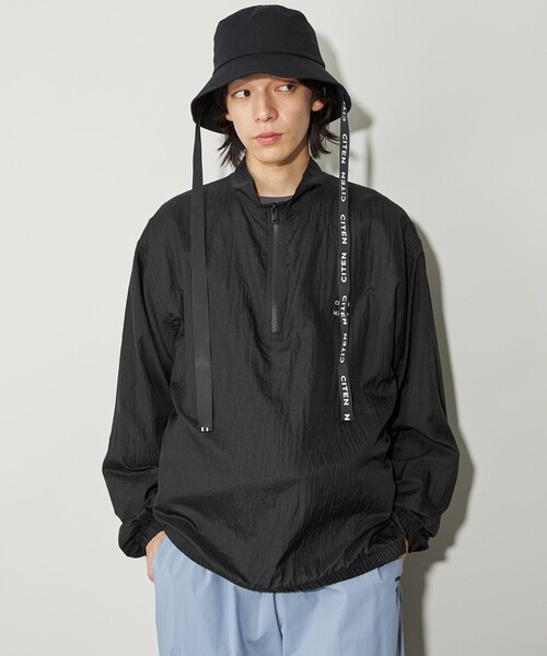 CITEN（シテン）の「＜CITEN＞ハーフジップシャツトップ（シャツ/ブラウス・メンズ・ブラック/ライトグレー・L/M）」の18枚目の写真