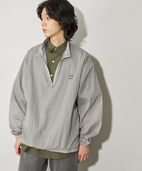 CITEN（シテン）の「＜CITEN＞ハーフジップシャツトップ（シャツ/ブラウス・メンズ・ブラック/ライトグレー・L/M）」の21枚目の写真