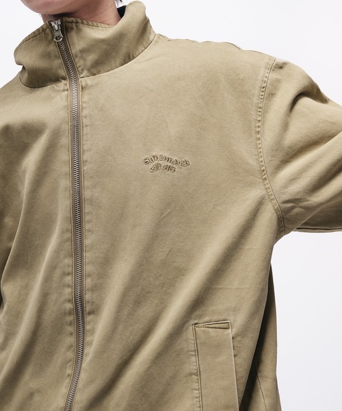 Adoon plain（アドーンプレーン）の「VINAGE LIKE WAVE LOGO SHORT BLOUSON / ヴィンテージライクウェーブロゴショートブルゾン（ブルゾン・メンズ・ブラック/ベージュ/ネイビー・MEDIUM/LARGE）」の21枚目の写真