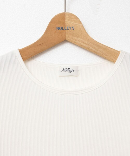NOLLEY’S（ノーリーズ）の「テレコロンT（Tシャツ/カットソー・レディース・ホワイト/ライトグレー/ベージュ・38）」の18枚目の写真