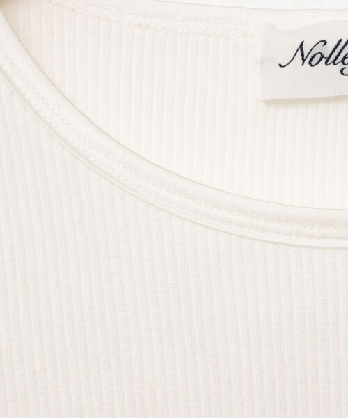 NOLLEY’S（ノーリーズ）の「テレコロンT（Tシャツ/カットソー・レディース・ホワイト/ライトグレー/ベージュ・38）」の21枚目の写真