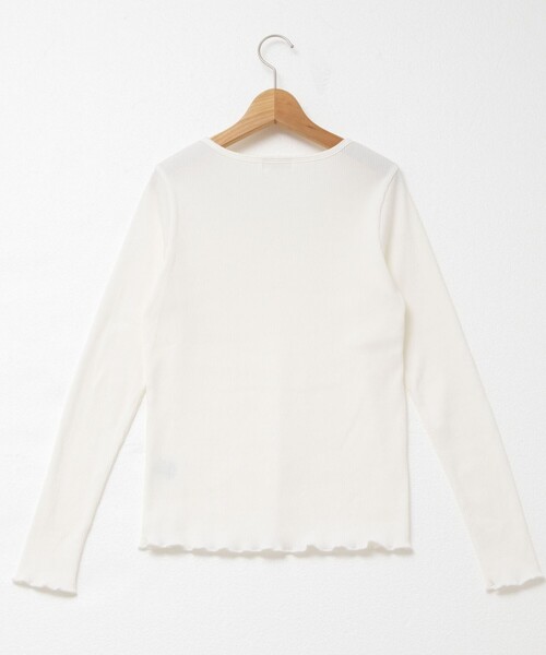 NOLLEY’S（ノーリーズ）の「テレコロンT（Tシャツ/カットソー・レディース・ホワイト/ライトグレー/ベージュ・38）」の22枚目の写真